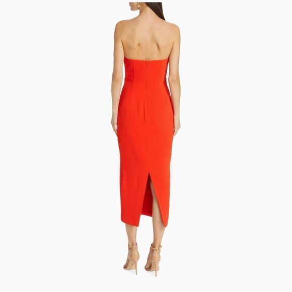 Self-Portrait Sleeveless Crepe Midi-Dress size 10 - Picture 3 of 12